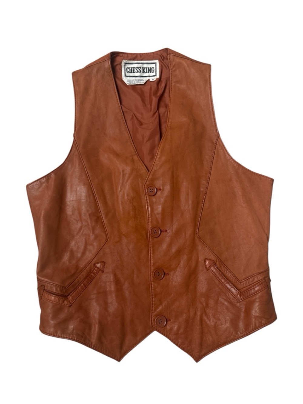Vintage Leather Vest boho music festival style